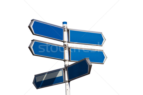 Signe ciel bleu route rue communication chemin [[stock_photo]] © rbouwman