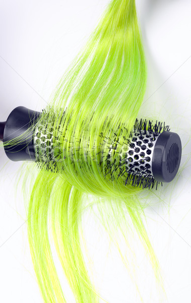 Brosse nouvelle cheveux détail mode beauté [[stock_photo]] © rbouwman