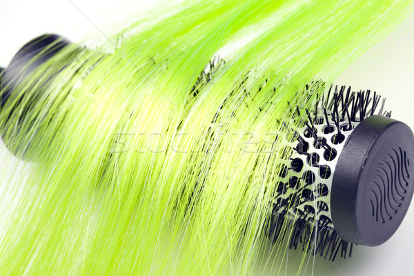 Brosse nouvelle cheveux détail mode beauté [[stock_photo]] © rbouwman