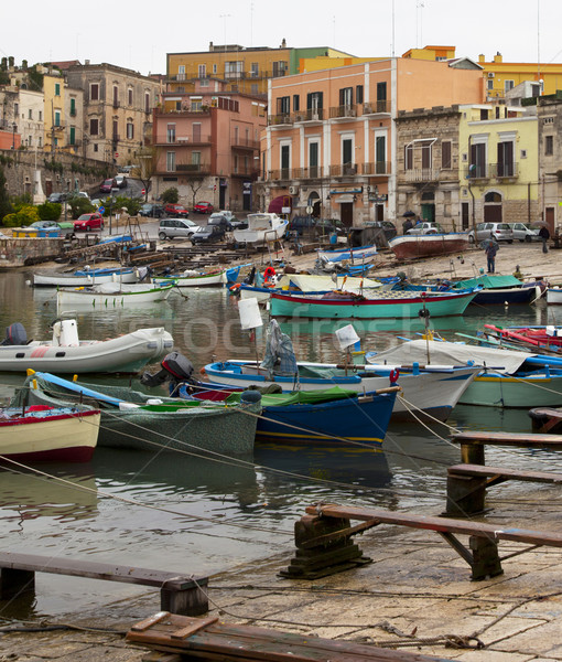 Porto vecchio italiana viaggio barca pesca Foto d'archivio © rbouwman