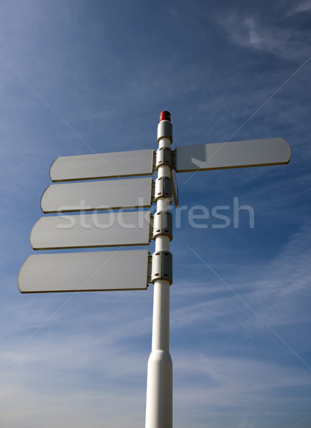 Signe ciel bleu ciel route ville espace [[stock_photo]] © rbouwman