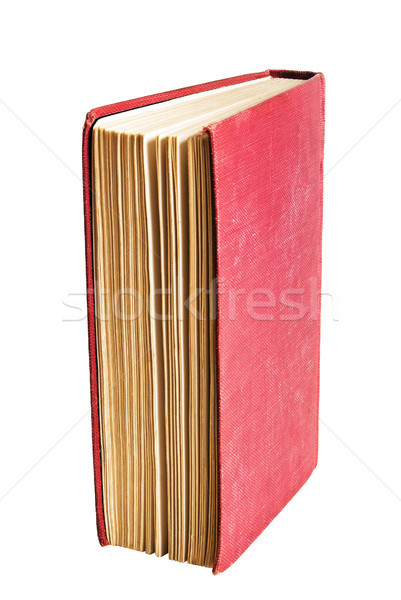 Hardcover boek wachten lezer Rood dekken Stockfoto © rcarner