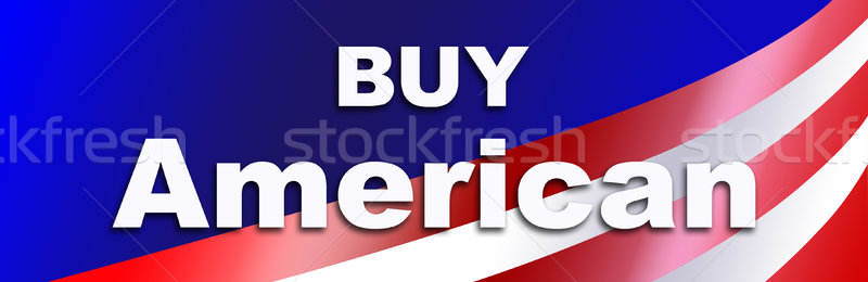 Vásárol amerikai termékek matrica USA üzlet Stock fotó © rcarner