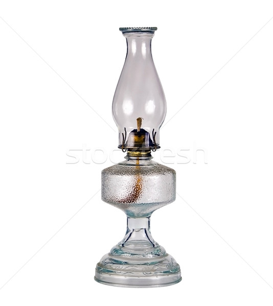 孤立した 石油ランプ かなり ガラス 白 ストックフォト © rcarner