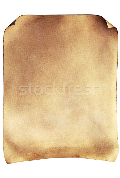 Aged parchment with rolled edges Stock photo © rcarner