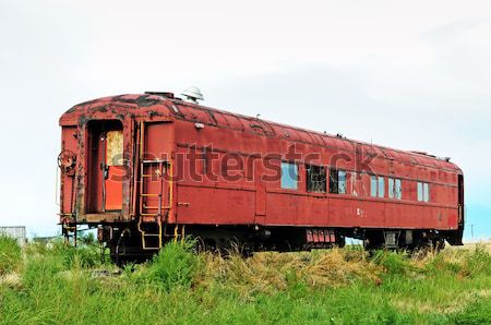 Old passenger railcar Stock photo © rcarner