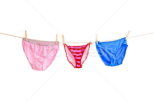 Three Pair of Panties on Clothesline Stock photo © rcarner