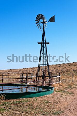 Windmühle Tank nördlich Colorado USA gut Stock foto © rcarner