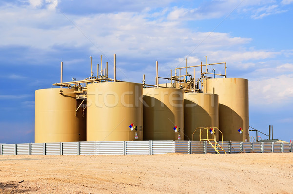 Crude Oil Storage Tanks in Central Colorado, USA Stock photo © rcarner