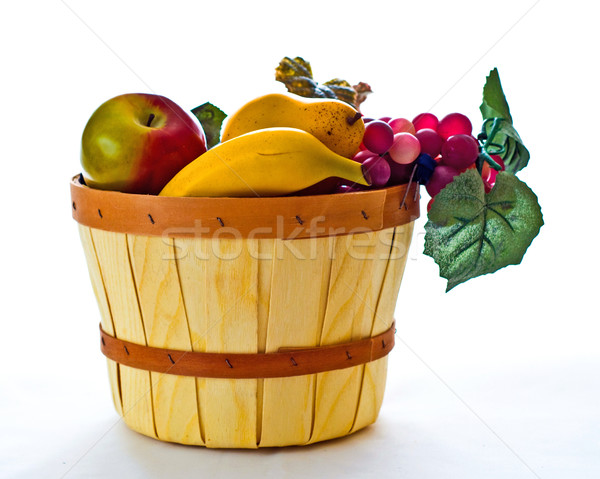 Frutas cesta naturaleza muerta hojas vida Foto stock © rcarner