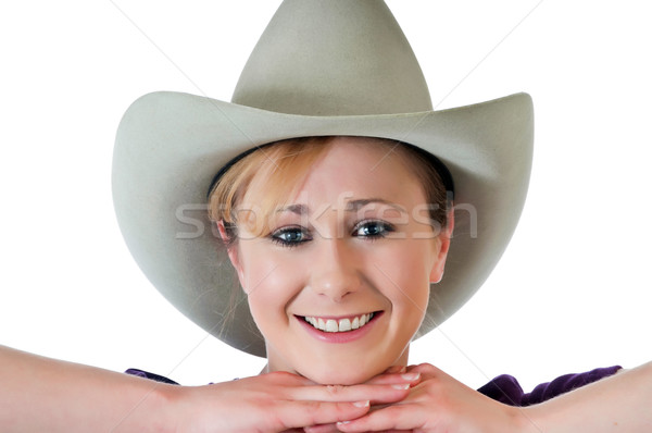 Pretty cowgirl Stock photo © rcarner