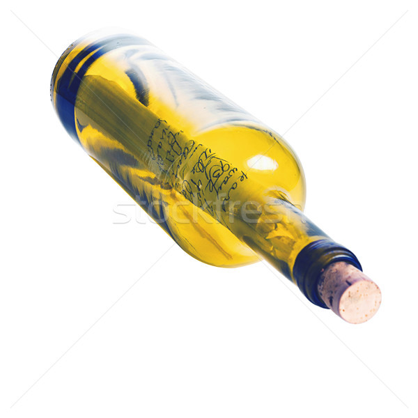 Message in a bottle from a stranded hermit. Stock photo © rcarner