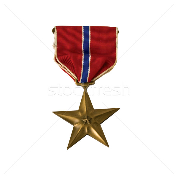 An American Bronze Star isolated on white Stock photo © rcarner