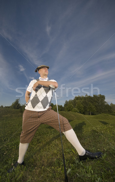 Funny golfa golf klub Zdjęcia stock © Reaktori