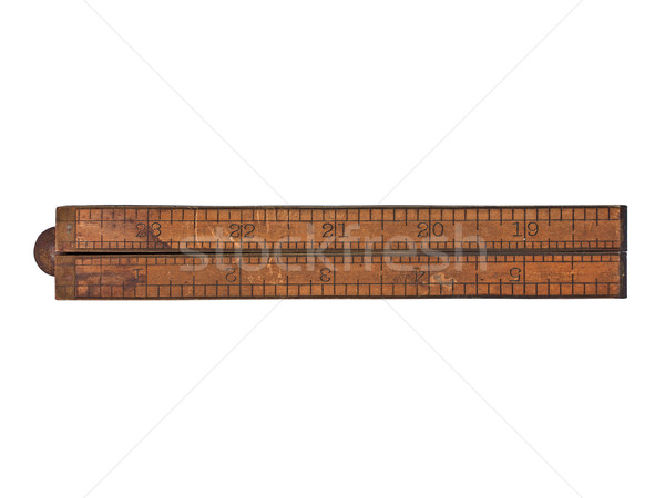 vintage wooden ruler Stock photo © RedDaxLuma