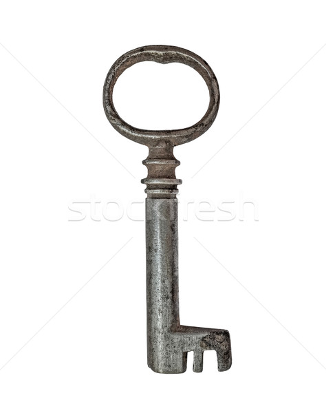 Jahrgang Schrank Sperre Schlüssel rostigen weiß Stock foto © RedDaxLuma