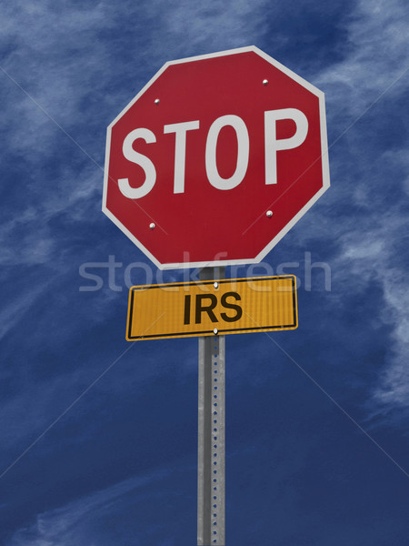 stop irs post sign Stock photo © RedDaxLuma