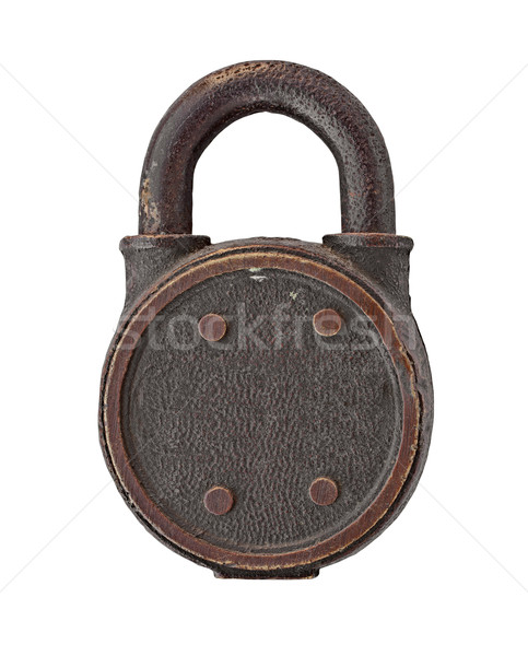 vintage copper padlock Stock photo © RedDaxLuma