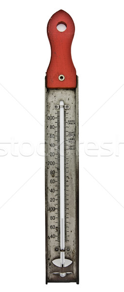 Epocă bomboane termometru izolat alb Imagine de stoc © RedDaxLuma