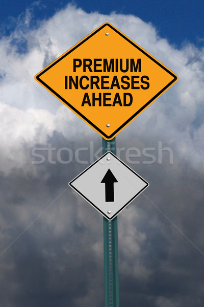 premium increases ahead roadsign Stock photo © RedDaxLuma