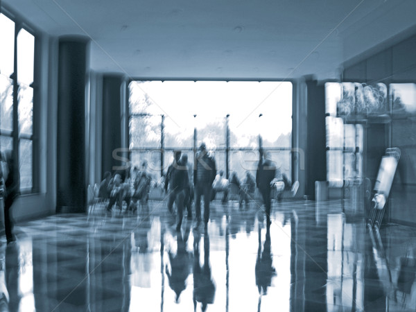 business people activity in the office lobby motion blur Stock photo © RedDaxLuma