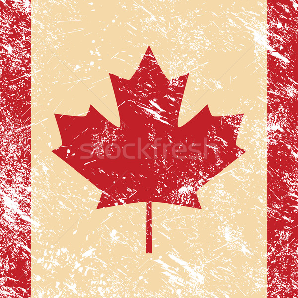Canada retro flag Stock photo © RedKoala