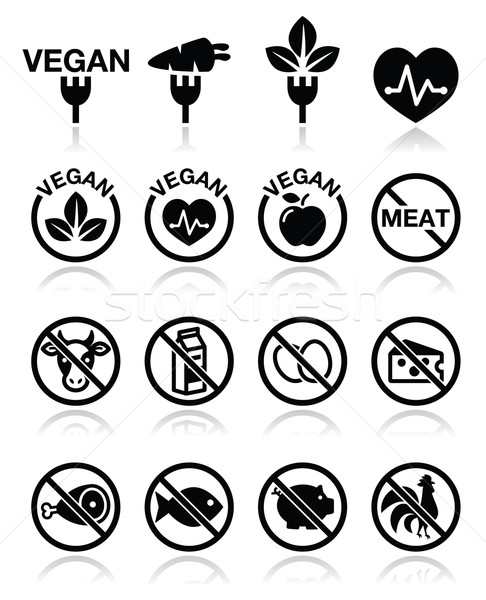 Veganistisch geen vlees vegetarisch lactose gratis Stockfoto © RedKoala