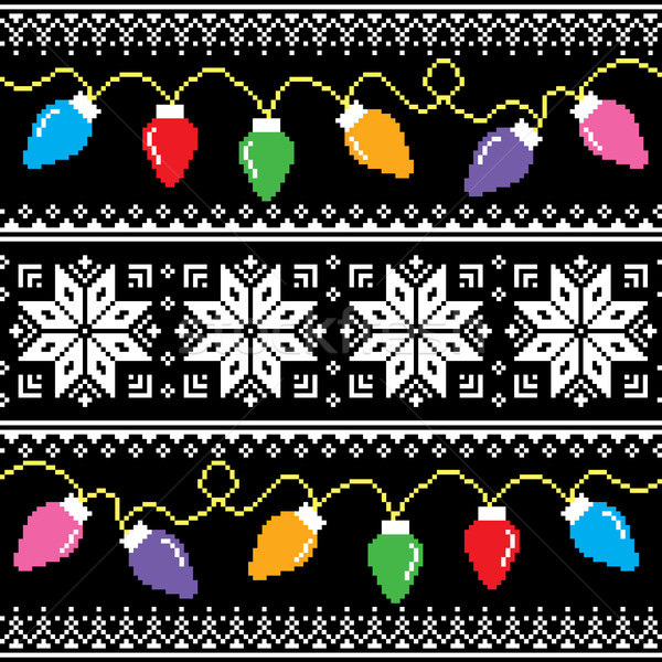 醜い パターン クリスマスツリー ライト 冬 クリスマス ストックフォト © RedKoala
