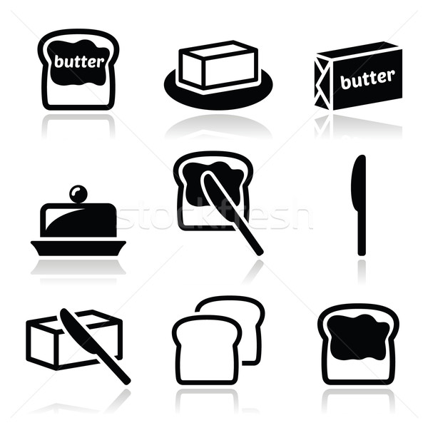 Butter or margarine vector icons set  Stock photo © RedKoala
