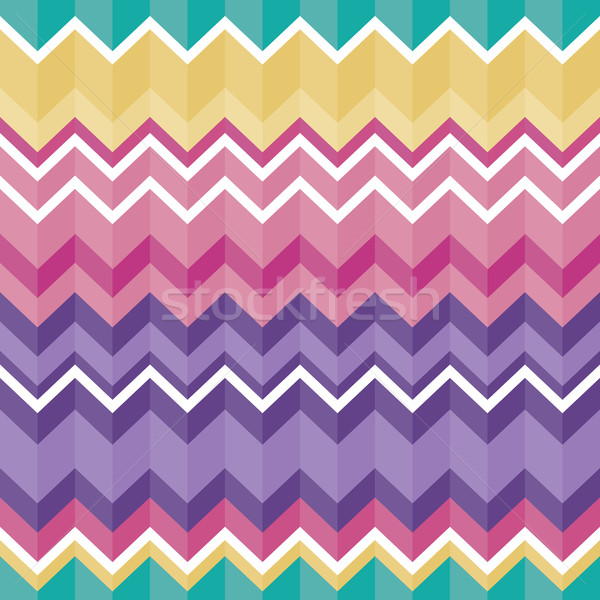 Tribal folk aztec seamless texture, pattern with zig zag Stock photo © RedKoala