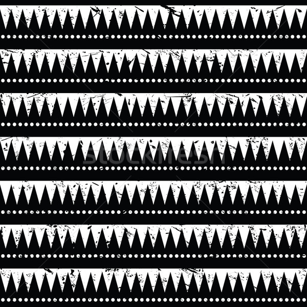 Seamless aztec tribal pattern- grunge, retro style Stock photo © RedKoala