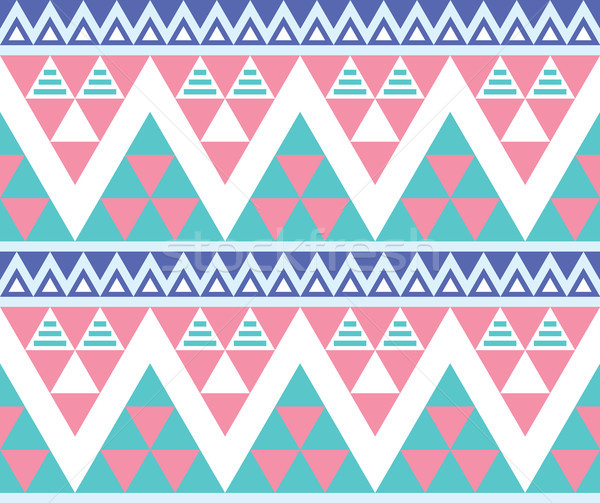 Tribal aztec colorful seamless pattern Stock photo © RedKoala