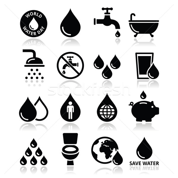 World Water Day icons - ecology, green concept  Stock photo © RedKoala