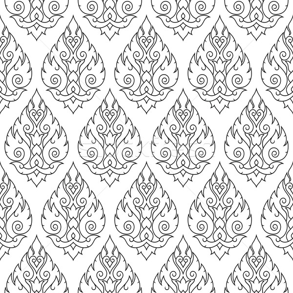 Seamless Thai pattern, repetitive background from Thailand Stock photo © RedKoala