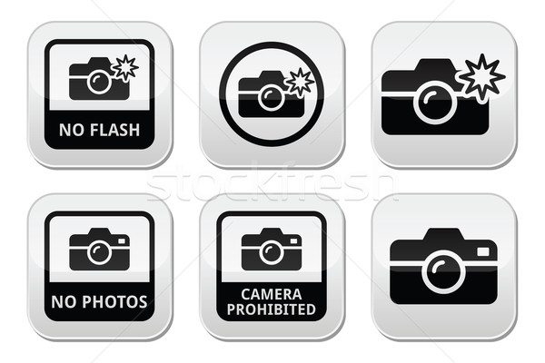 No photos, no cameras, no flash buttons Stock photo © RedKoala