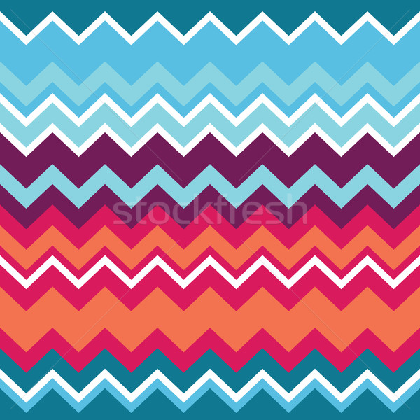 Tribal aztec zigzag seamless pattern Stock photo © RedKoala