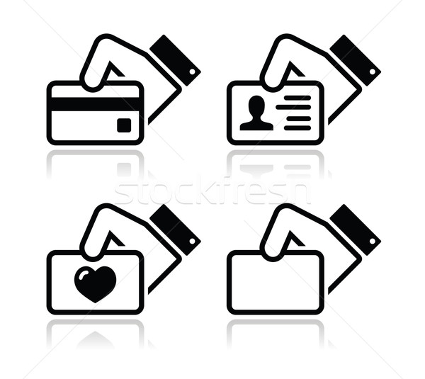 Murphy Visa Card >> Hand Holding Credit Card Business Card Id Icons Set Vector Murphy Visa Card >> Hand Holding Credit Card Business Card Id Icons Set Vector