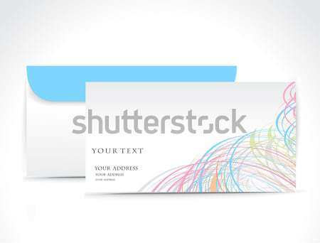 Papel envelope isolado branco teia e-mail Foto stock © redshinestudio