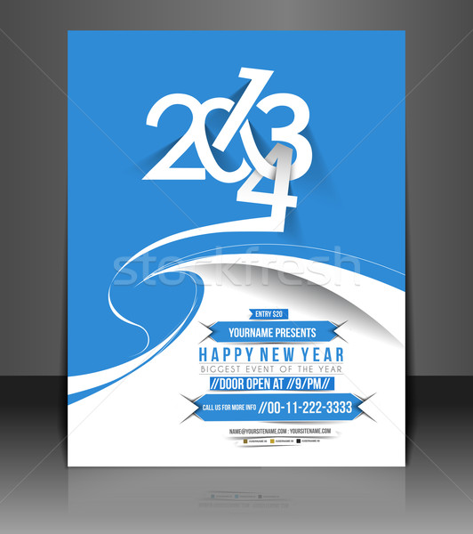 New Year Party Flyer  Stock photo © redshinestudio