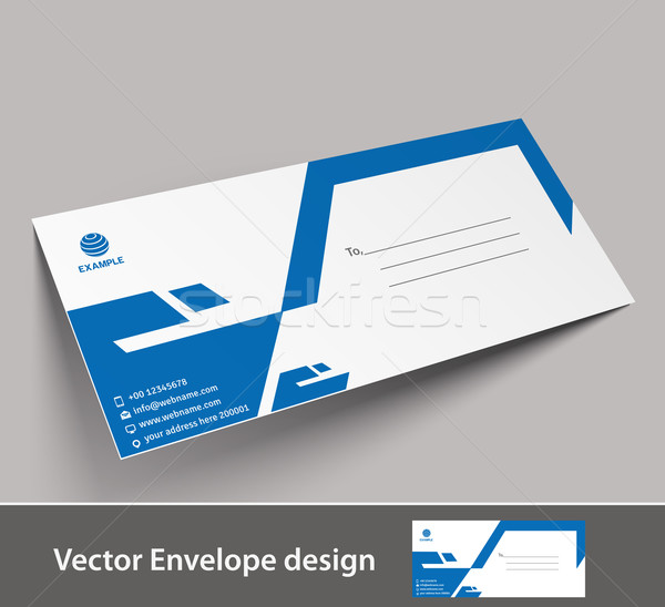 Papier Umschlag Vorlagen Projekt Design Business Stock foto © redshinestudio