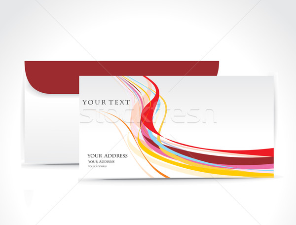 Papel envelope isolado branco teia e-mail Foto stock © redshinestudio