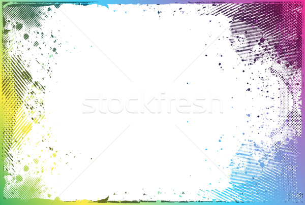 Grunge keret szín űr textúra háttér Stock fotó © redshinestudio