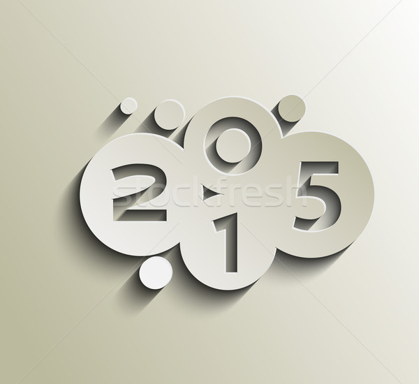 Glückliches neues Jahr 2015 Text Design Business abstrakten Stock foto © redshinestudio