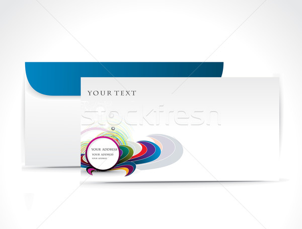 Papel envelope isolado branco teia e-mail Foto stock © redshinestudio