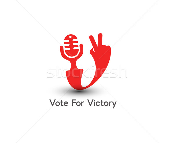 Victory Icon Stock photo © redshinestudio