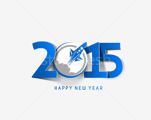 Happy new year 2015 texte design affaires résumé [[stock_photo]] © redshinestudio