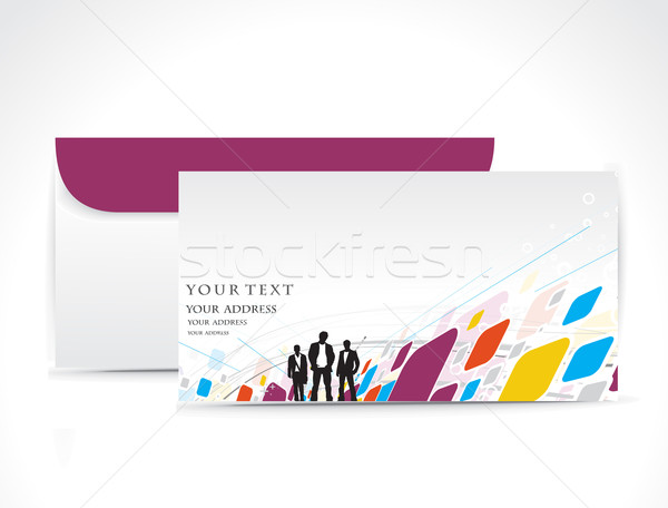 Papier envelop geïsoleerd witte mannen web Stockfoto © redshinestudio