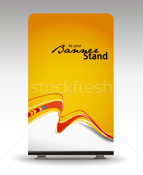 Stehen Banner Vorlage Display Design abstrakten Stock foto © redshinestudio