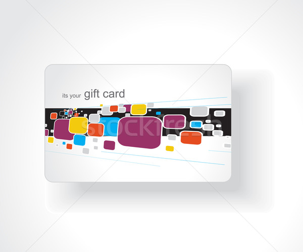 Schönen Geschenkkarte abstrakten Geburtstag Hintergrund Web Stock foto © redshinestudio