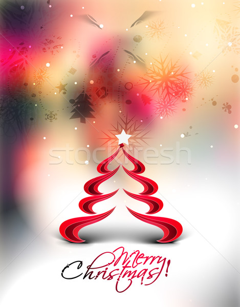 Christmas Tree Background Stock photo © redshinestudio